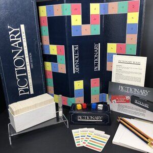 Pictionary The Game Of Quick Draw First Edition 1985 3 - 16 Players Age 12+ USA